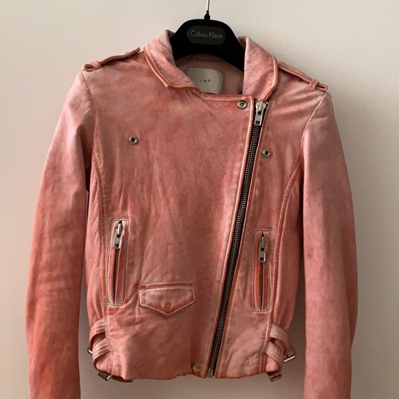 Iro Leather Moto Jacket Sz 36 - Picture 9 of 16